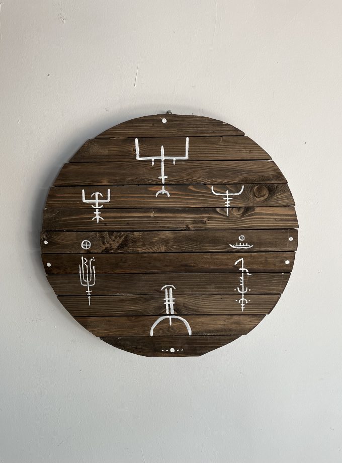 Dekoratif Viking Kalkan (Doğal)